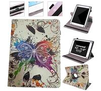 Wigento Étui universel en cuir synthétique pour Xiaomi Redmi Pad 2 / SE 11 pouces Rotation à 360 degrés Motif 29