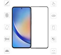 Wigento Film de protection blindé en verre dur pour Samsung Galaxy A55 1 x 3D Full LCD H9 Noir