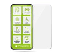 Wigento Film de protection d'écran LCD en verre trempé transparent pour Samsung Galaxy A35 2 x 2,5D 0,26 mm H9