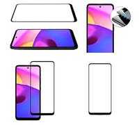 Wigento Film de protection en verre trempé pour Motorola Moto E40 2X 3D Full LCD H9 Noir