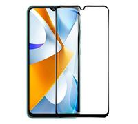 Wigento Film de protection en verre trempé pour Xiaomi Poco C40 2X 3D Full LCD H9 Noir