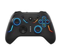 Wigento Manette gaming sans fil pour Nintendo Switch, PC et Android avec éclairage RGB, turbo et capteur 6 axes