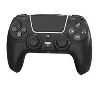Wigento Manette gaming sans fil pour PlayStation 5 avec joysticks à effet Hall, gyroscope et double vibration, noir