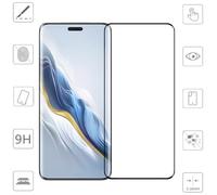 Wigento Pour Honor Magic 6 Ultimate/Magic 6 RS 2X 4D Premium 0,3 mm H9 Verre trempé incurvé Noir Film de protection Étui neuf