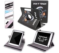 Wigento Pour Samsung Galaxy Tab A 10.1 2019 T510 T515 Rotation à 360 degrés Motif universel 17 Étui en cuir synthétique Étui de protection