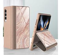 Wigento Pour Samsung Galaxy Z Fold4 5G Design Galvanisé Marbre Motif 12 Tout-rond Anti-chute Étui de téléphone portable Étui Étui