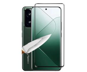 Wigento Pour Xiaomi 14 Pro 2X 4D Premium 0,3 mm H9 Curved Verre Trempé Noir Film de Protection Coque Nouveau