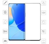 Wigento Pour Xiaomi Poco M6 Pro 4G 1 x écran 3D Full LCD H9 Verre dur Noir Film de protection blindé