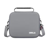 Wigento Sac de rangement à bandoulière en cuir synthétique pour DJI Neo 2 - Gris
