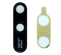 Wigento Verre de rechange pour appareil photo Huawei Y6 2018 avec adhésif Noir