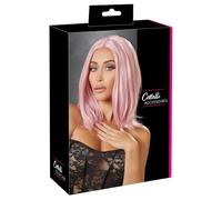 Wigged Love Perruque de Cheveux Rose 35 cm