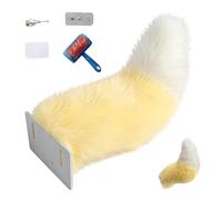 Wigging Tail - Motorbike Prank Gadget, Moving Animal Tail | Detachable Fox Attachment, Fun Motorcycle Decoration Scooter, For Female Riders Women Girls Mother Family Friends
