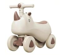 Wiggle - Voiture for Enfants, vélo d'équilibre Licorne, sans pédale, Voiture à Pousser, intérieur et extérieur, Jouets for garçons et Filles(Brown,with Music Light)
