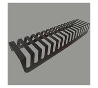 WIGING Métal Carrelage Présentoir, Tout-en-Un Bureau Carrelage Échantillon Rack De Rangement pour Placer des Matériaux De Construction, Verre, Multicouche Plaque en Bois Support Organisateur(Black,F)
