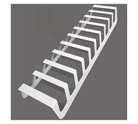 WIGING Métal Carrelage Présentoir, Tout-en-Un Bureau Carrelage Échantillon Rack De Rangement pour Placer des Matériaux De Construction, Verre, Multicouche Plaque en Bois Support Organisateur(White,B)