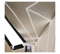 WIGING Profilé LED À Encastrer Fixation Murale Et Plafond Rail en Aluminium | Profilé LED encastré sans bordure Pour plaques de plâtre Profilé LED en aluminium Pour plâtre et plaques de plâtre(100x35mm)