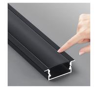 WIGING Profilé LED en Aluminium, Encastré Plinthe Profilé LED | Profilé de finition Ombre pour cloisons sèches Gouttière lumineuse Couronne de plafond Décoration de moulures(150x40mm)