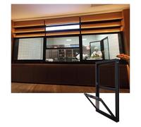 WIGING sous-Sol Fenêtre Coulissante Verticale Fenêtre Affleurante Fenêtre De Remise avec Vitre Et Moustiquaire Aluminium Ventilation Fenêtres De Remplacement pour Remises, Poulaillers