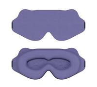 wigmoa NR-S Masque de sommeil profilé 3D en mousse à mémoire de forme ultra douce pour dormir, blocage complet de la lumière à 360°, pas de pression sur les yeux, masque de voyage réglable pour les