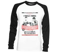 Wigoro The Thrilla in Manila - Frazier Vs Ali Unisexe Hommes Femmes Baseball T-Shirt Blanc Unisex Baseball T-Shirt
