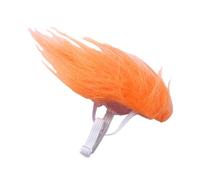 Wigs for Cats - Cute Orange Pet Headwear, Cosplay Costume Wig, Decorative Feline Hair Accessory, Comfortable Lightweight Fit | Fun Cat Outfit Puppy Kitten Home Birthday Holiday Outdoor Events Travel