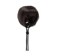 Wigs For Dogs - High Temperature Wire, 14 x 14 x 18 cm, ajustement réglable | Party Fake Hair With Bangs, Cat Cosplay Wig For Halloween, Celebration, Holiday, Photography, Decoration, Casual Wear