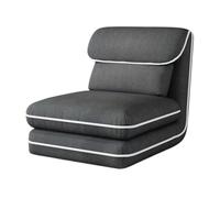 WIGSELBL Canapé-lit pliable 3 en 1 avec dossier réglable à 4 positions, fauteuil de canapé avec oreiller, fauteuil inclinable rembourré pour la maison et le bureau (gris)
