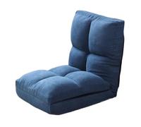 WIGSELBL Canapé-lit pliable 5 positions réglable en lin rembourré pour jouer et lire (bleu)