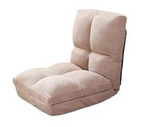 WIGSELBL Canapé-lit pliable 5 positions réglable en lin rembourré pour jouer et lire (kaki)