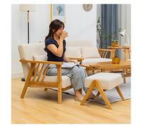 WIGSELBL Chaise d'appoint avec coussin lombaire - Fauteuil rembourré en tissu de lin - Chaise de lecture confortable du milieu du siècle - Chaise d'appoint confortable pour salon/chambre à coucher