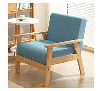 WIGSELBL Chaise d'appoint, fauteuil en bois massif, chaise moderne siècle, chaise d'appoint, chaises de lecture pour salon, chaises de salon confortables rembourrées pour chambre à coucher (couleur