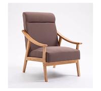 WIGSELBL Chaise d'appoint moderne du milieu du siècle, fauteuil avec cadre en bois, fauteuil pour salon, chaise confortable pour chambre à coucher, chaise d'appoint avec siège rembourré, cadre en bois