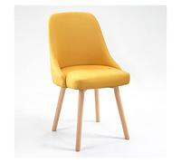 WIGSELBL Chaise de salle à manger en velours, siège de coussin en velours pour salle à manger, cuisine, dossier rembourré et pieds en bois naturel, chaises d'appoint modernes du milieu du siècle pour