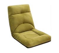 WIGSELBL Chaise de sol réglable avec soutien dorsal, lit rembourré avec 5 positions réglables, canapé pliable pour lire (vert)