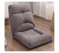 WIGSELBL Chaise de sol réglable avec soutien dorsal, lit rembourré avec 5 positions réglables, canapé pliable pour lire (gris-1)