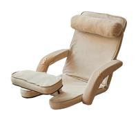 WIGSELBL Chaise longue pliante réglable à 15 positions avec table, fauteuil de jeu d'intérieur pour salon (style 1)