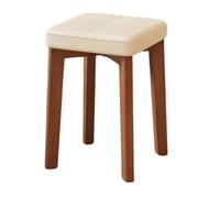 WIGSELBL Chaises de Salle à Manger en Bois, tabourets de Cuisine sans Dossier, tabourets empilables en Bois, tabourets de Bar, tabourets de Bar Portables for salles de Classe(Cream)