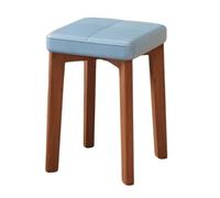 WIGSELBL Chaises de Salle à Manger en Bois, tabourets de Cuisine sans Dossier, tabourets empilables en Bois, tabourets de Bar, tabourets de Bar Portables for salles de Classe(Blauw)