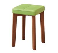 WIGSELBL Chaises de Salle à Manger en Bois, tabourets de Cuisine sans Dossier, tabourets empilables en Bois, tabourets de Bar, tabourets de Bar Portables for salles de Classe(Groen)