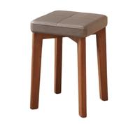 WIGSELBL Chaises de Salle à Manger en Bois, tabourets de Cuisine sans Dossier, tabourets empilables en Bois, tabourets de Bar, tabourets de Bar Portables for salles de Classe(Bruin)