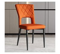 WIGSELBL Chaises de salle à manger en cuir PU, chaises d'appoint de salle à manger rembourrées, chaises d'appoint modernes avec pieds en métal pour salon, chambre à coucher, salle de réception