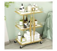 WIGSELBL Chariot esthétique de salon avec roulettes, chariot de manucure utilitaire chariot de rangement en métal, chariot de spa, organisateur de rangement mobile, chariot de manucure chariot de