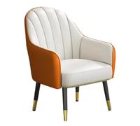 WIGSELBL Fauteuil d'appoint en cuir rembourré moderne avec pieds en métal pour chambre à coucher, salle de lecture, bureau (style 1)