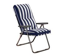 WIGSELBL Fauteuil de salon moderne avec dossier réglable, chaise de lecture confortable, chaise de salon rembourrée épaisse, cadre en acier, fauteuil de loisirs pour salon (bleu)