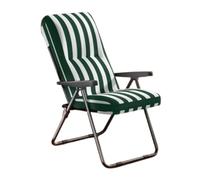 WIGSELBL Fauteuil de salon moderne avec dossier réglable, chaise de lecture confortable, chaise de salon rembourrée épaisse, cadre en acier, canapé de loisirs pour salon (vert)