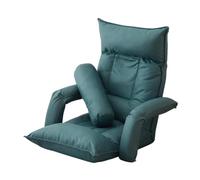 WIGSELBL Fauteuil paresseux pliable avec dossier réglable à 5 positions, chaise longue confortable, chaise longue inclinable pour salon, chambre à coucher (vert)