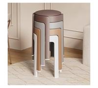 WIGSELBL Lot de 4 tabourets empilables en plastique de 45,7 cm - Tabourets de bar légers pour restaurants, écoles, fêtes (style 3)