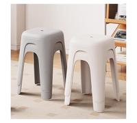 WIGSELBL Lot de 4 tabourets empilables en plastique portables, tabourets de bar empilables dos nu, multifonctionnels, pour l'école, la salle de classe, la décoration de meubles (style 4)