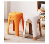 WIGSELBL Lot de 4 tabourets empilables en plastique portables, tabourets de bar empilables dos nu, multifonctionnels, pour l'école, la salle de classe, la décoration de meubles (style 1)