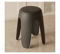 WIGSELBL Lot de 4 tabourets ronds empilables en plastique rembourrés, pas de montage nécessaire pour salle de classe, école à domicile, salon, petit appartement (style 3)